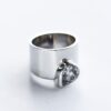 14mm Sterling Silver Pear CZ Ring - Size R