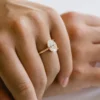 2 Carat Oval Moissanite Ring