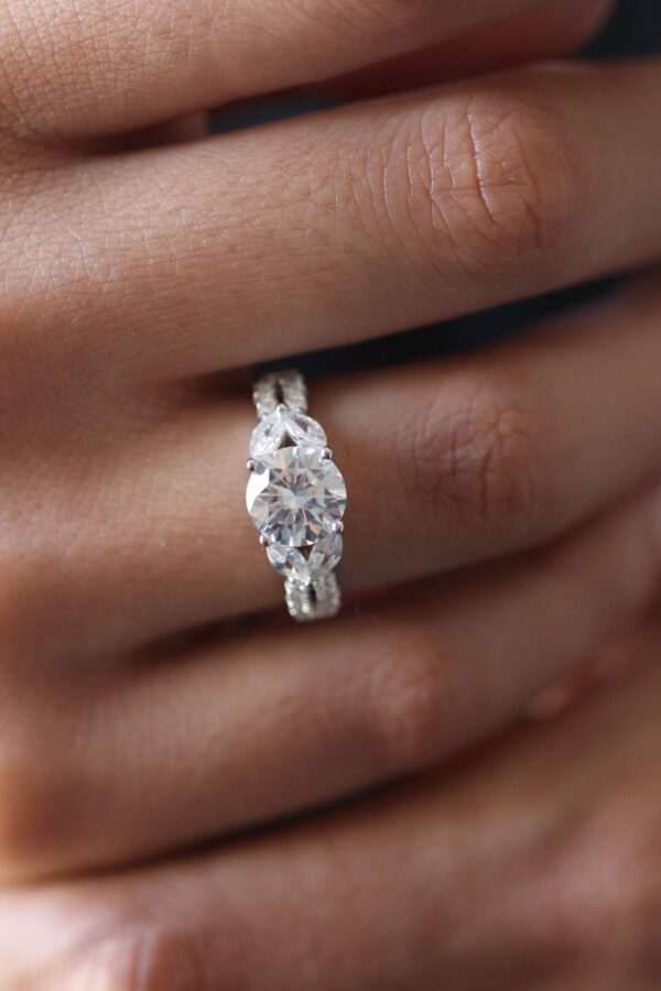 Sterling Silver CZ Ring - Size N