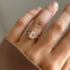 2ct Cluster Emerald Moissanite Engagement Ring South Africa
