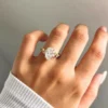 3ct Cluster Oval Moissanite Engagement Ring South Africa