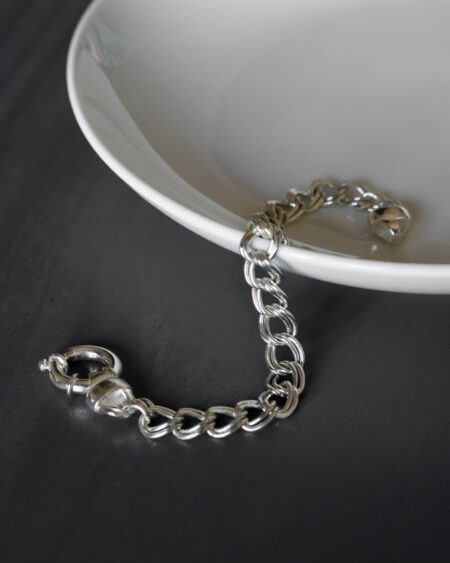 Double Link Silver Bracelets