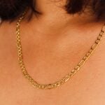 9ct Gold Ladies Figaro Chain
