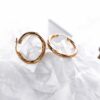 9ct Gold Twisted Hoop Earrings
