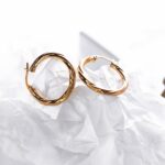 9ct Gold Twisted Hoop Earrings