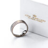 AJ - Double Grooved Mens Ring
