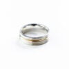 Argentium and Gold Mens Band