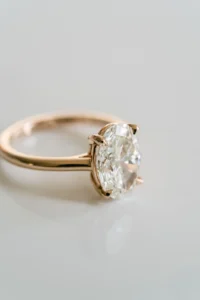 Aria Jewellery 2 Carat Oval Moissanite Ring