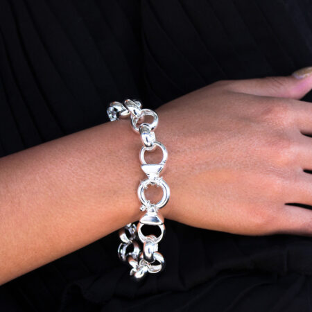 Silver Belcher Bracelet 10mm