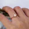 Pear Morganite Engagement Ring