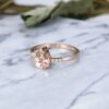 Pear Morganite Engagement Rings