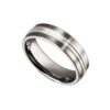 Titanium Ring With Silver