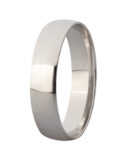 White Gold Comfort Fit Wedding Band
