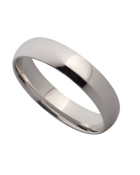 6mm White Gold Wedding Band