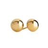 Gold Dome Stud Earrings