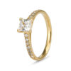 Gold CZ Princess Cut Ring