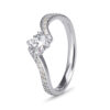 White Gold CZ Pave Ring