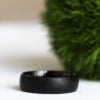Brushed Black Titanium Ring