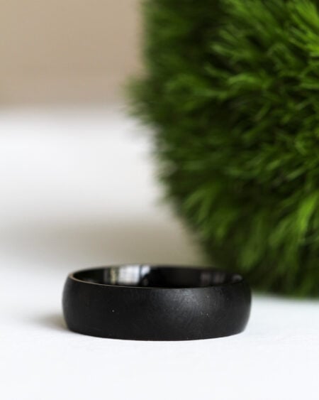 Brushed Black Titanium Ring