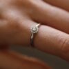 Moissanite Cluster Engagement Ring