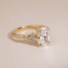 Cluster Oval Moissanite Engagement Ring South Africa Aria Jewellery