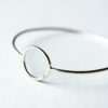 Custom Sterling Silver Circle Bangle