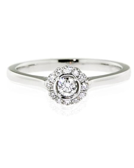 0.32ct Diamond Engagement Ring