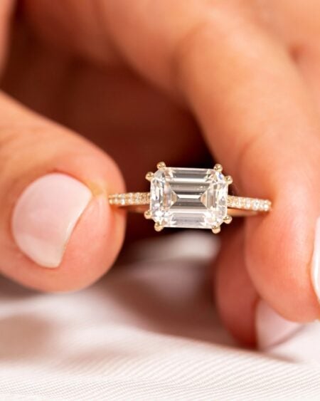 Emerald Cut Solitaire Engagement Ring