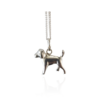 silver dog pendant