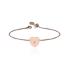 Gold Personalised Diamond Heart Bracelet
