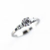 Gold CZ Tapered Baguette Engagement Ring