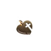Gold Cross Heart Pendant