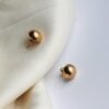Gold Half Ball Stud Earrings South Africa