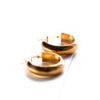 Gold Flat Back Hoop Earring