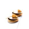 Gold Flat Back Hoop Earrings