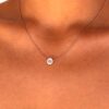 Gold Lotus Necklace Model