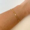 Gold Paper Clip Bracelet