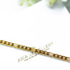 Gold Plated Stainless Steel Figaro Chain