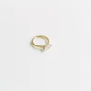 Half Bezel Marquise Moissanite Ring Aria Jewellery