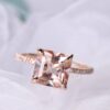 Princess-Cut-Morganite-Ring