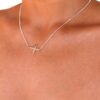 Horizontal Cross Necklace