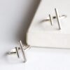 Silver Parallel Bar Ring