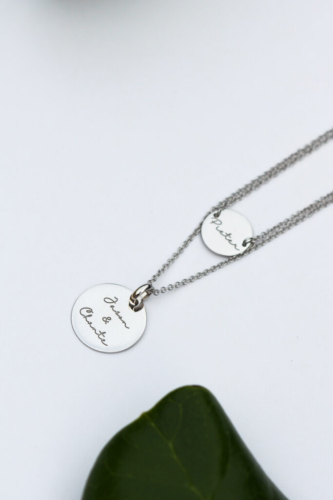 Layered Initial Disc Necklace, #1 Best Personalised Chains