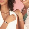Personalised Layered Vertical Bar and Initial Pendant Necklace