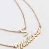 Layered Initial & Name Necklace