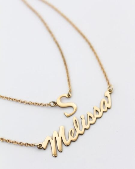 Layered Initial & Name Necklace