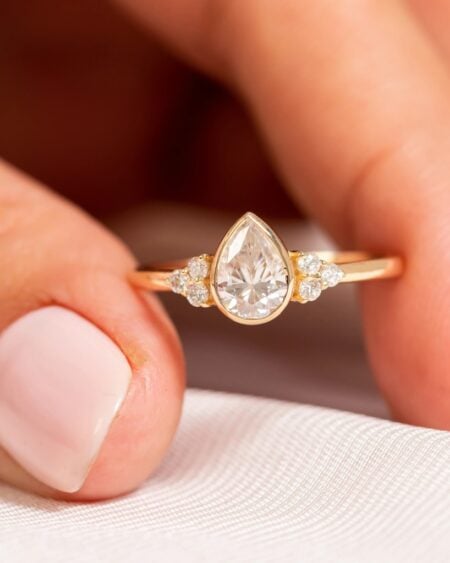 Pear Bezel Engagement Ring