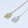 Personalised Dog Tag Necklace Engraved With Names
