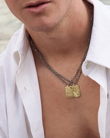 Personalised Dog Tag Chain