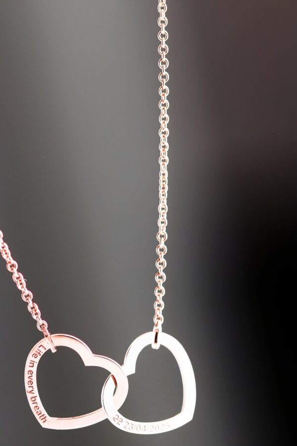 Personalised Joined Hearts Necklace South Africa